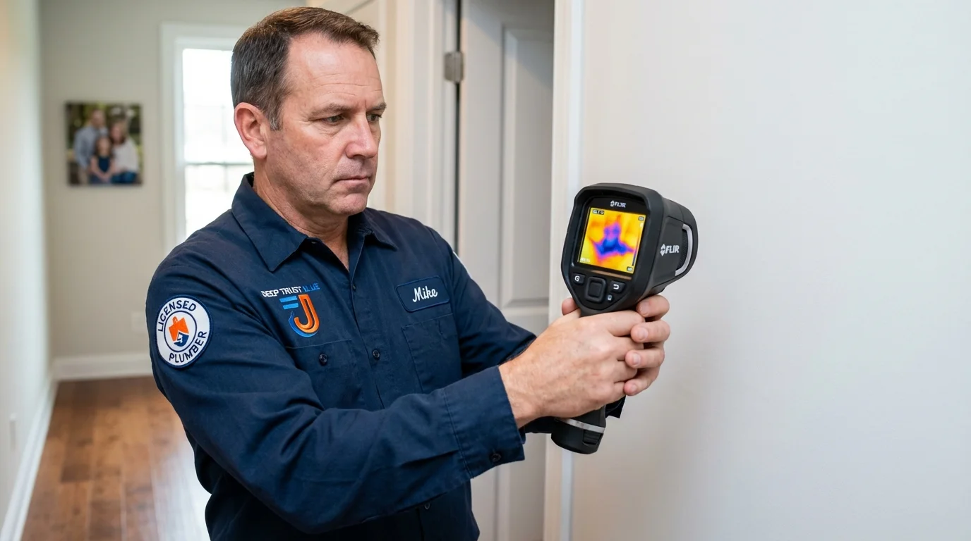 Thermal imaging leak detection by Johns Plumbing LLC in Platte City